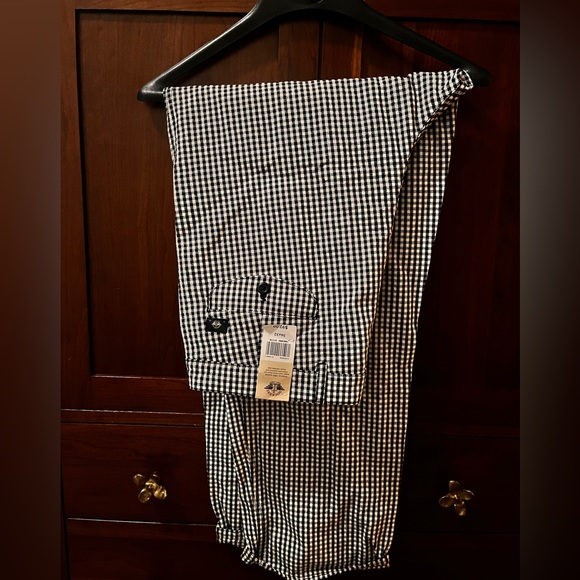 Checkered, black and white, trousers. - Picture 4 of 7